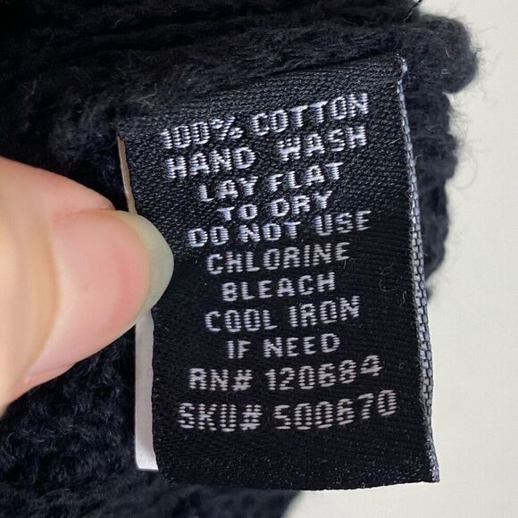 Torrid Black Open Knit Scoop Neck Short Sleeve Sweater Top Size 0X - Picture 5 of 5